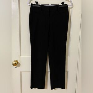 Ann Taylor Loft ponte straight pants in black
